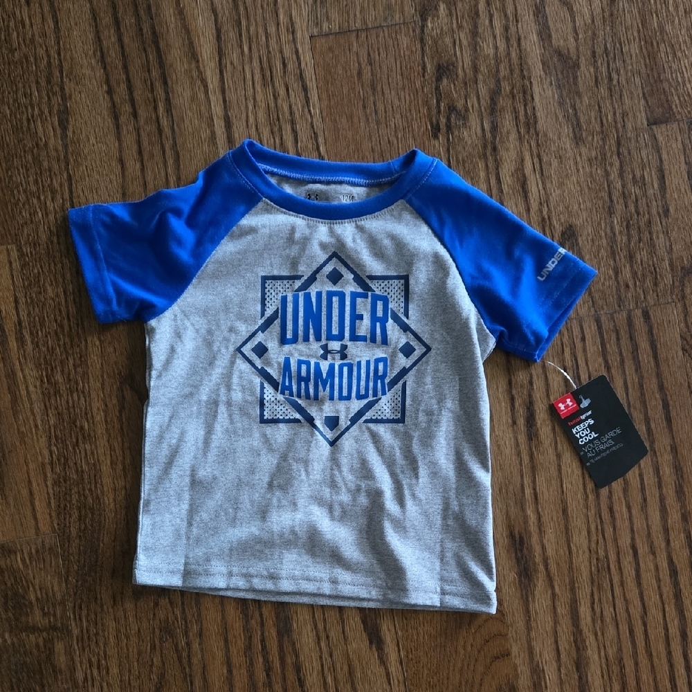 Under Armour Blue and Gray Toddler T-Shirt